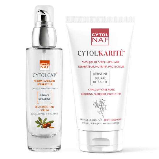CYTOLNAT - PACK : SERUM CAPILLAIRE REPARATEUR + MASQUE KERATIN