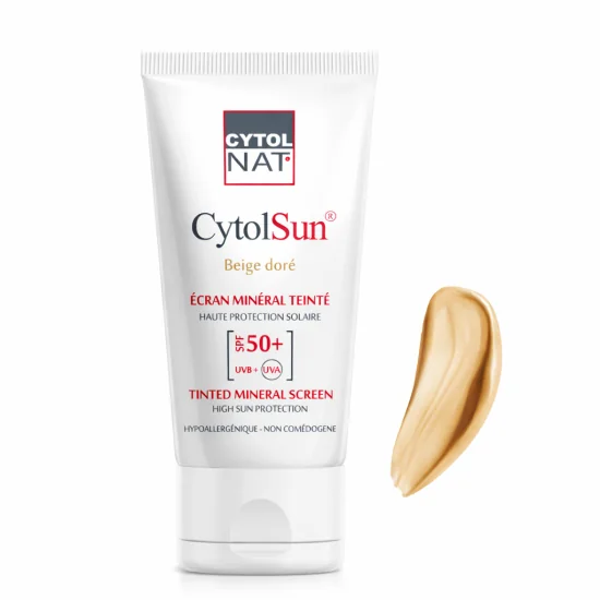 CYTOLNAT CYTOLSUN ECRAN beige dore SPF50+ 50ML pour Beauté