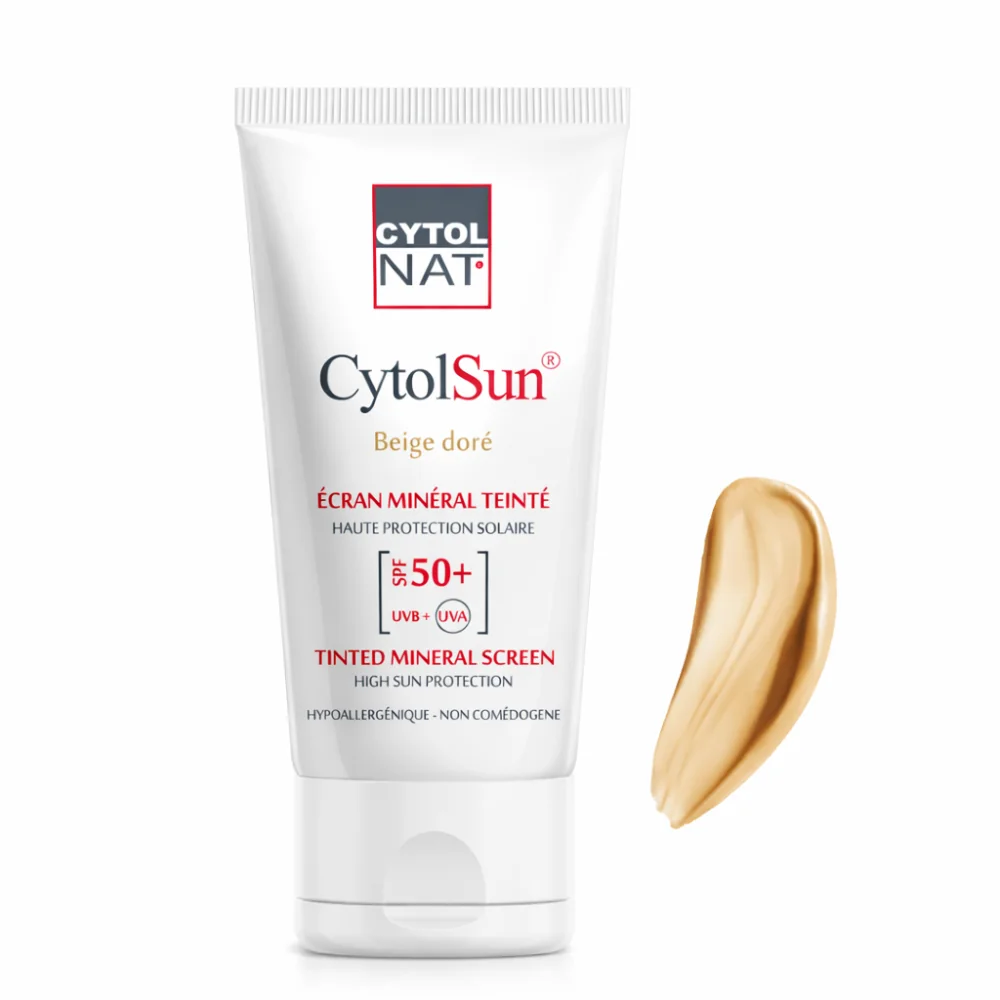 CYTOLNAT CYTOLSUN ECRAN beige dore SPF50+ 50ML pour Beauté
