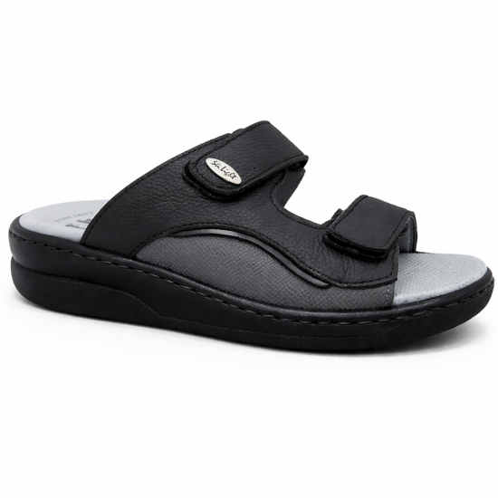 STILIGHT - CLAQUETTES ORTHOPEDIQUES NOIR HOMME