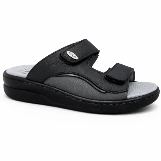 STILIGHT - CLAQUETTES ORTHOPEDIQUES NOIR HOMME