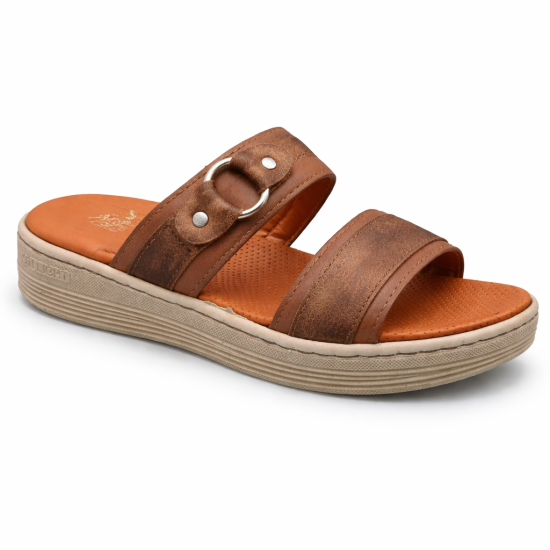 STILIGHT - CLAQUETTES ORTHOPEDIQUES CARAMEL BRONZE FEMME