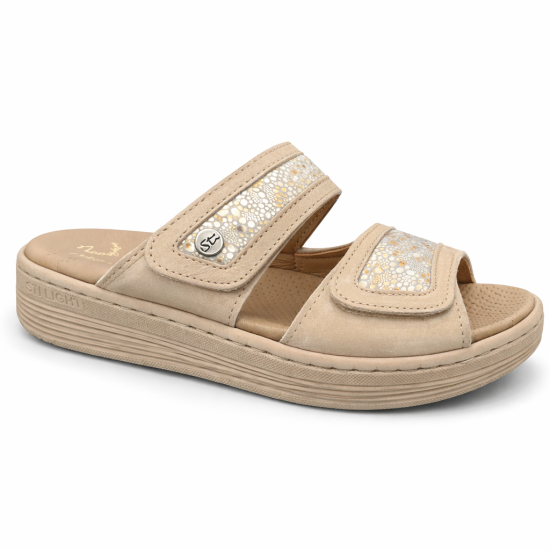 STILIGHT - CLAQUETTES ORTHOPEDIQUES TAUPE FEMME