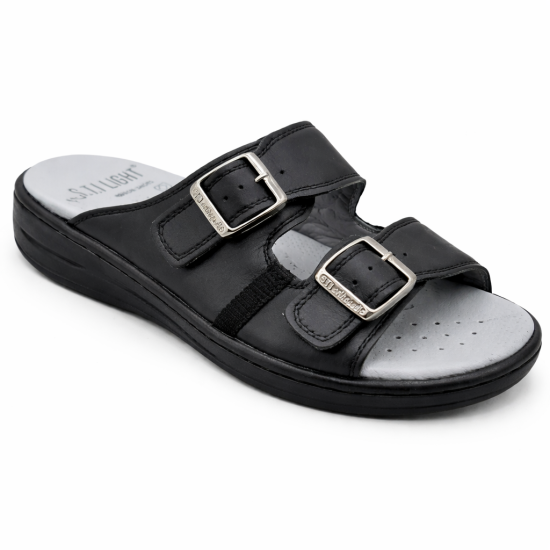 STILIGHT - CLAQUETTES ORTHOPEDIQUES NOIR HOMME