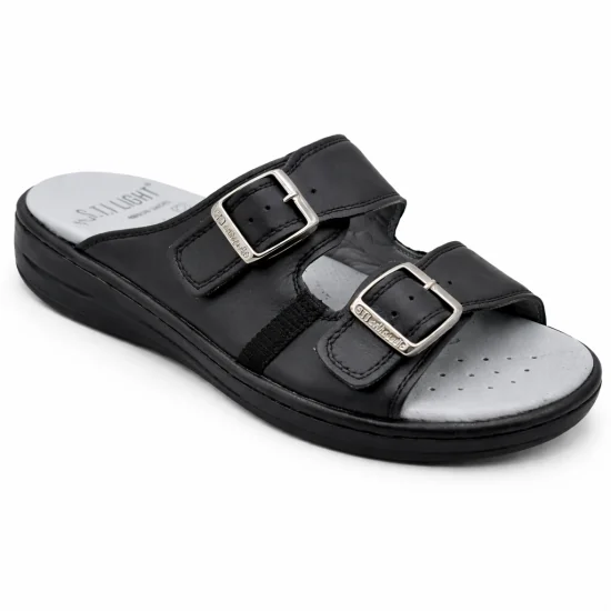 STILIGHT - CLAQUETTES ORTHOPEDIQUES NOIR HOMME