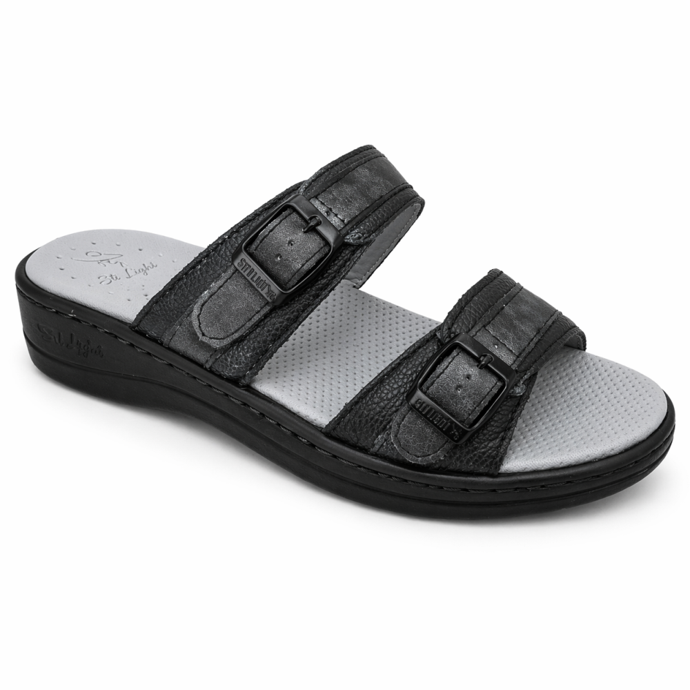 STILIGHT - CLAQUETTES ORTHOPEDIQUES NOIR GRIS FEMME