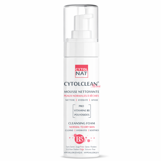 CYTOLNAT CYTOCLEAN - MOUSSE NETTOYANTE PEAUX NORMALES A SECHES 150ML