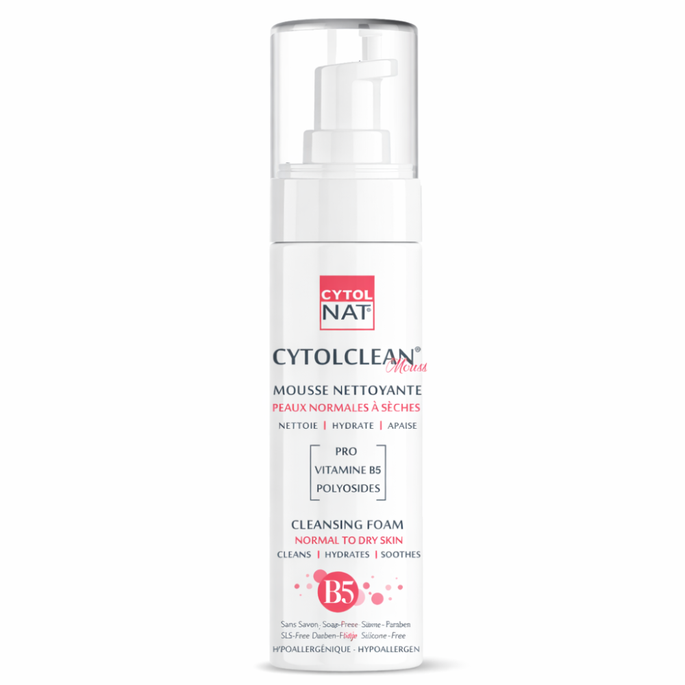 CYTOLNAT CYTOCLEAN - MOUSSE NETTOYANTE PEAUX NORMALES A SECHES 150ML