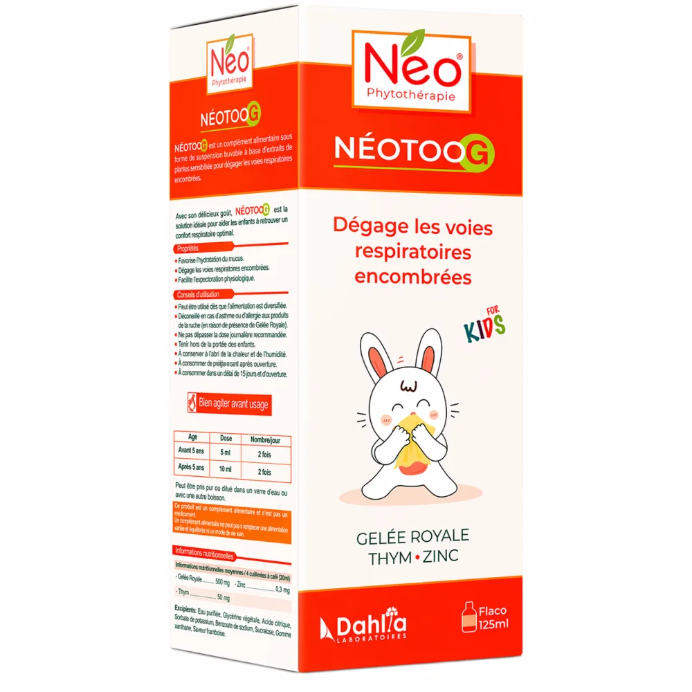 DAHLIA - NEOTOOG TOUX GRASSE ENFANT 125ML