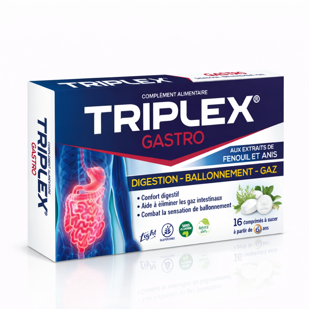 TRIPLEX GASTRO 16 COMPRIMES pour Accueil
