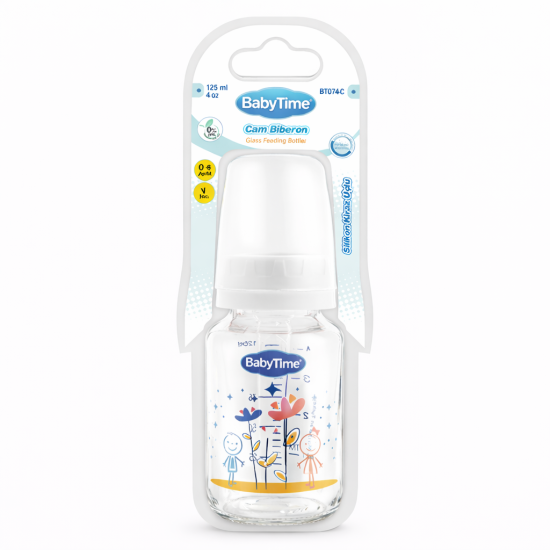 BABYTIME - BIBERON EN VERRE 125ML BT074