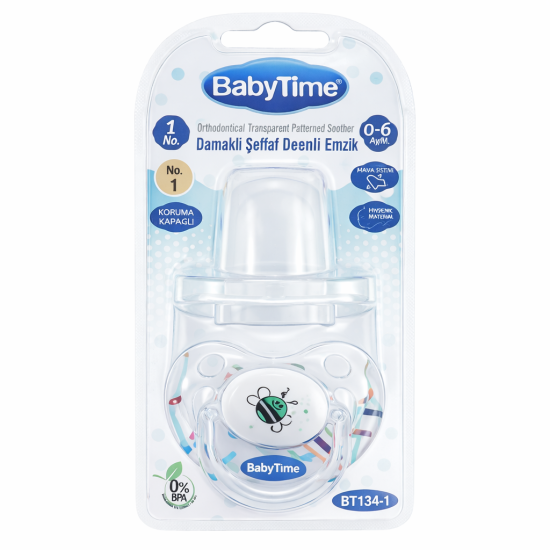 BABYTIME - SUCETTE ORTHODONTIQUE EN SILICONE 0-6MOIS