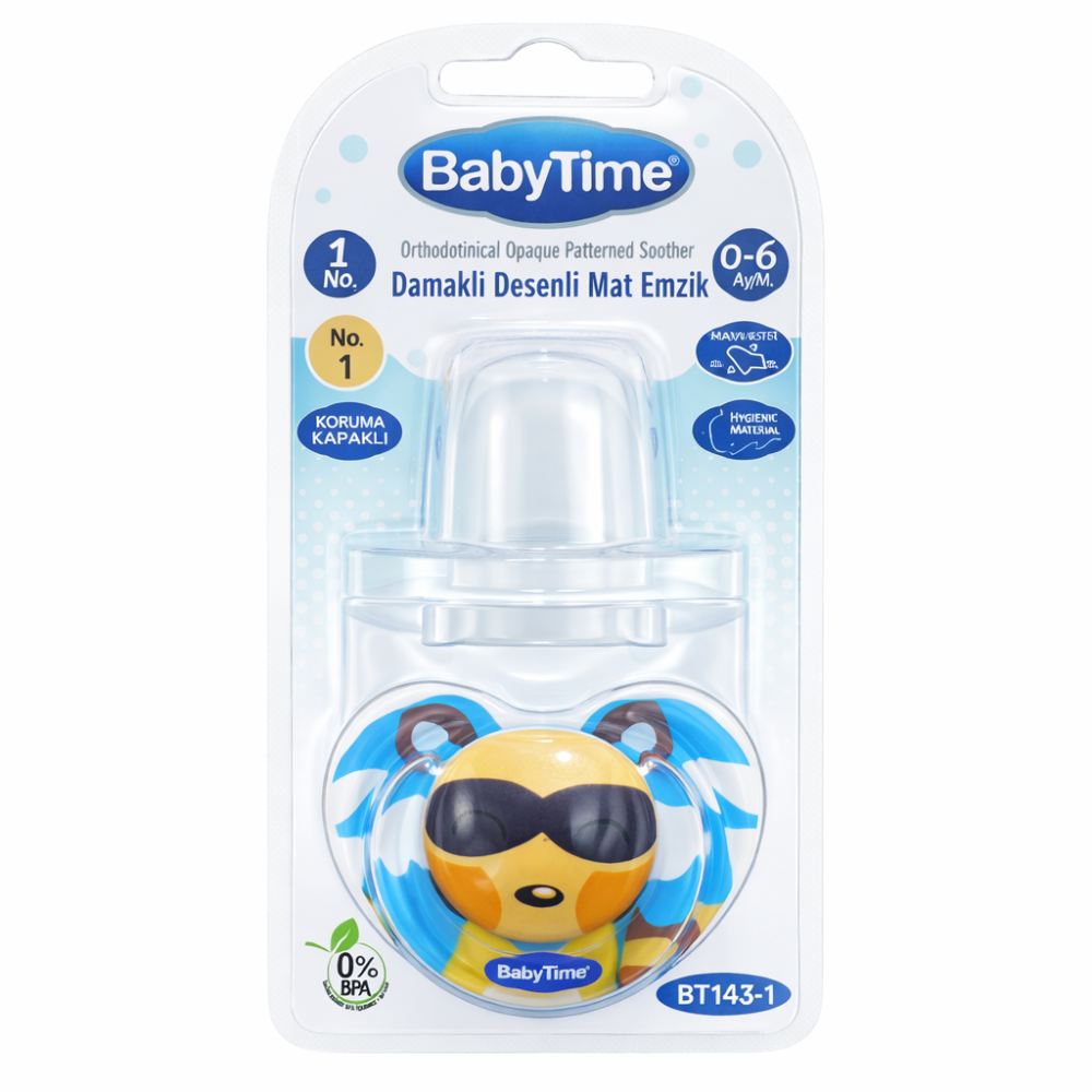 BABYTIME - SUCETTE ORTHODONTIQUE EN SILICONE 0-6MOIS