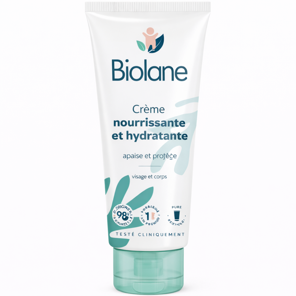 BIOLANE - CRÈME NOURISSANTE HYDRATANTE 100ML pour Maman et bébé