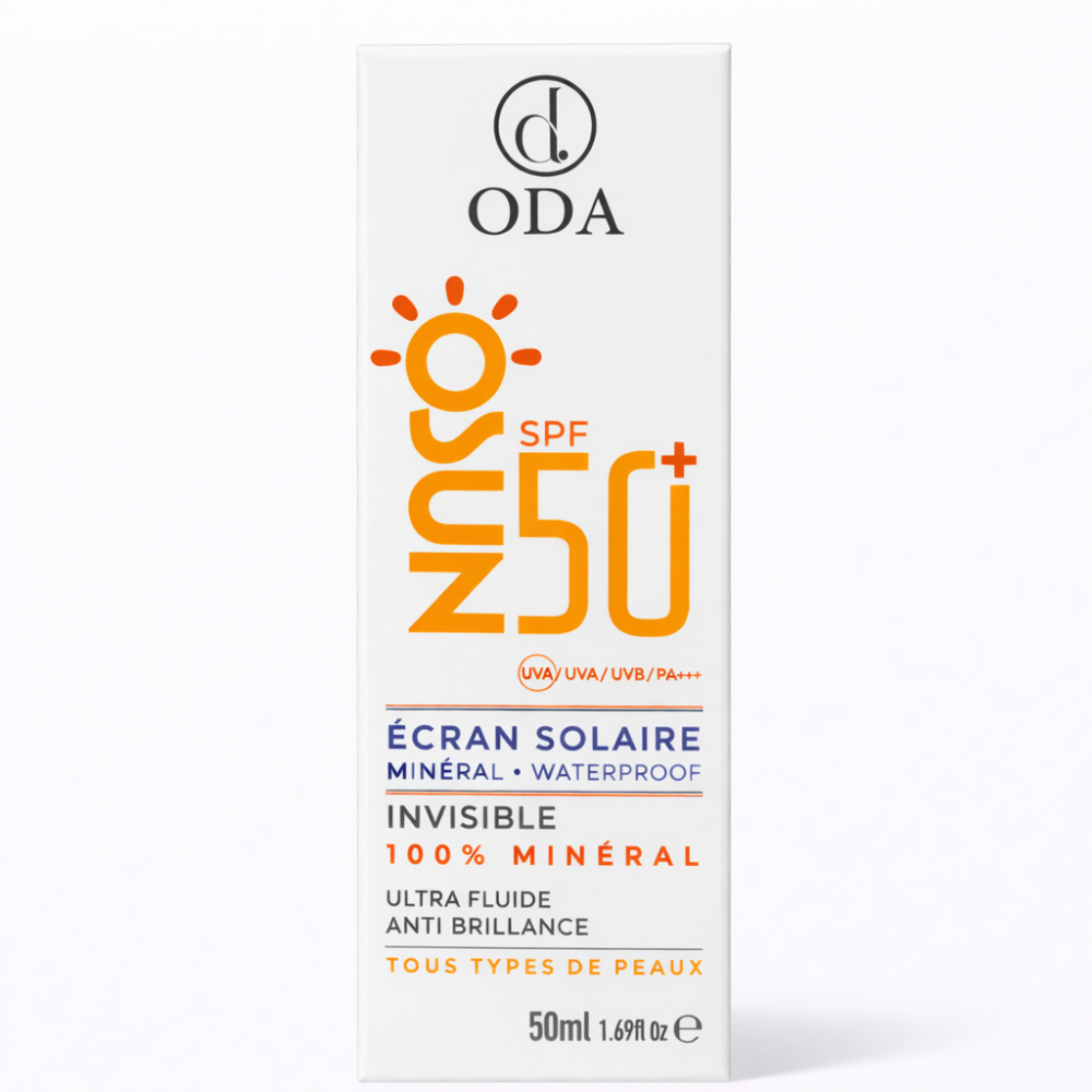 ODA - ECRAN SOLAIRE MINERAL WATERPROOF INVISIBLE SPF50+ 50ML