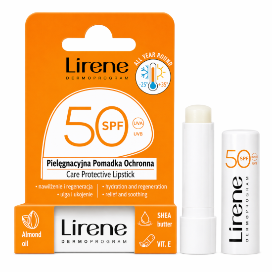 Lirene Baume à Lèvres Nourrissant SPF 50 - Hydratation et Protectio...