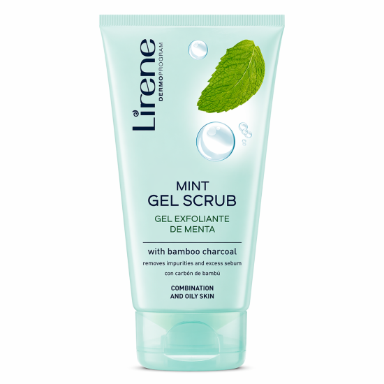 LIRENE Gel Exfoliant Menthe 150 ML Peau Mixte a Grasse pour Beauté