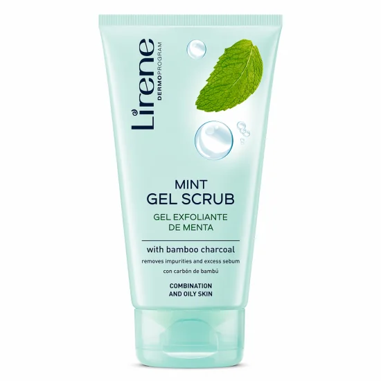LIRENE Gel Exfoliant Menthe 150 ML Peau Mixte a Grasse pour Beauté