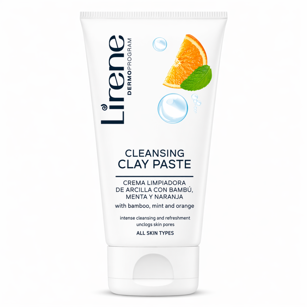 LIRENE Gel Nettoyant Argile Blanche 150ML Eclaircissant pour Beauté