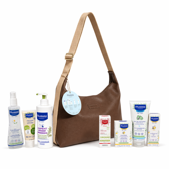 MUSTELA - SAC MATERNITE MARRON