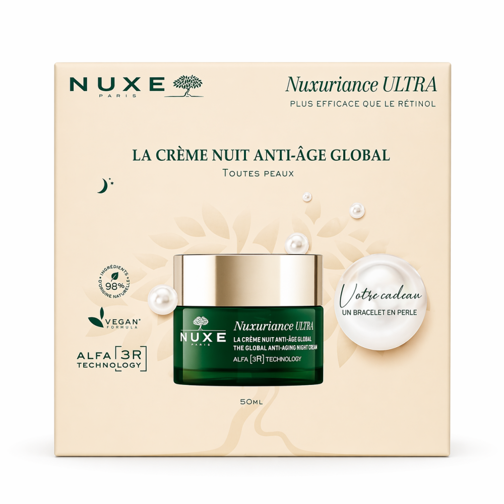 NUXE - COFFRET CREME DE NUIT ANTI AAGE GLOBAL 50ML + BRACELET OFFERT