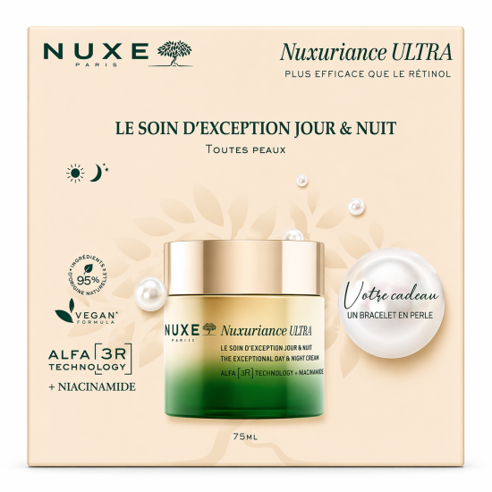 NUXE - COFFRET SOIN D'EXCEPTION JOUR ET NUIT 75ML + BRACELET EN PERLE OFFERT