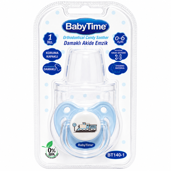 BABYTIME SUCETTE ORTHODONTIQUE EN SILICONE 0-6MOIS