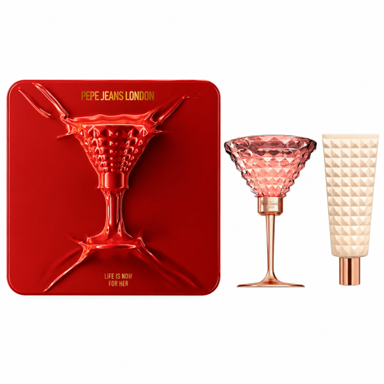 PEPE JEANS COFFRET POUR FEMME : PARFUM 80ML + LAIT DE CORPS 100ML LIFE IS NOW