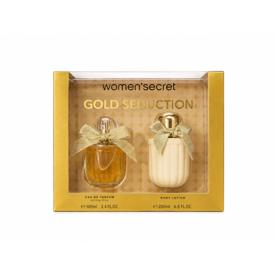 WOMEN SECRET GOLD SEDUCTION COFFRET 100ML+ BODY LOTION 200 ML