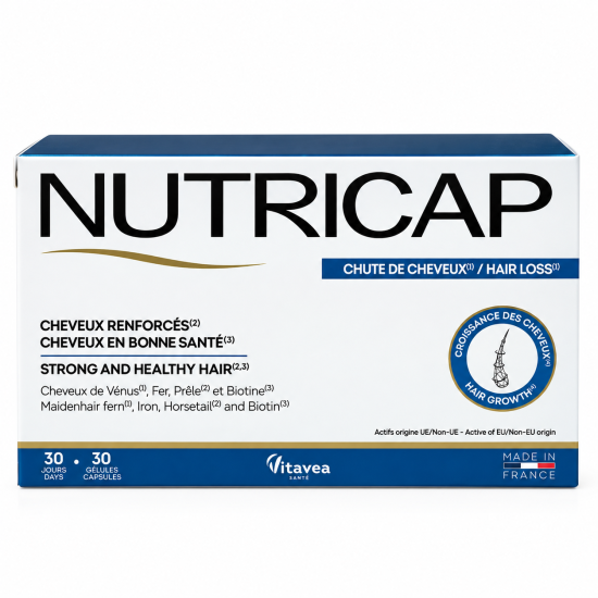 NUTRICAP COMPLÉMENT ALIMENTAIRE ANTI CHUTE 30 GÉLULES