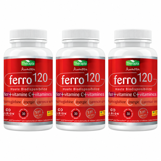 THERAPIA LOT DE 3 BOITES FERRO 120 30 GELULES