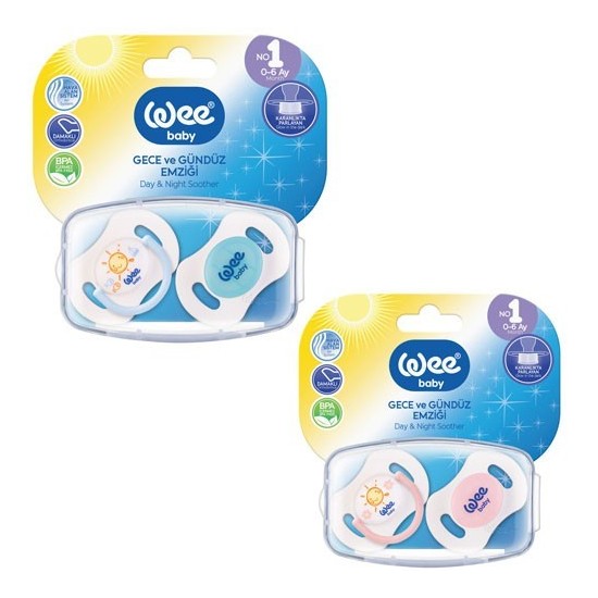 WEE BABY DAY&NIGHT 2 SUCETTES 6-18M 153