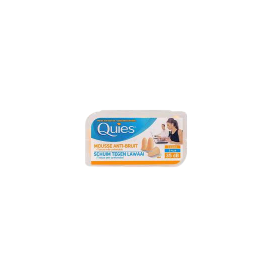 Quies Mousse anti-bruit Protections 3 paires