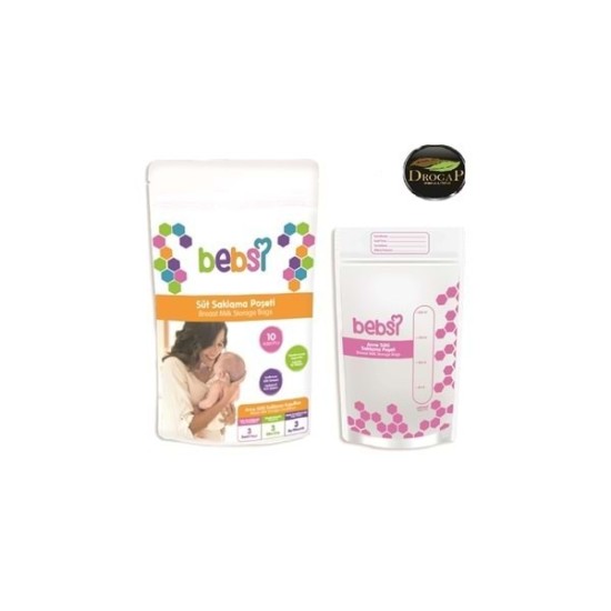 Bebsi Sac de conservation du lait 10 pièces