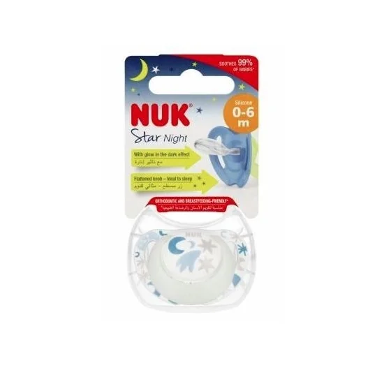 Nuk Sucette Star Night 0-6m pour Accueil