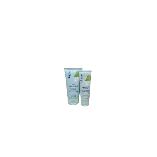 LIRENE PACK GEL NETTOYANT PEAU MIXTE A GRASSE + GOMAGE BAMBO