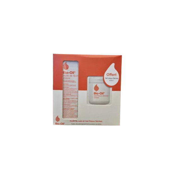 Bio-Oil Coffret Huile Sin de la peau spécialisés 200ml + Gel peaux sèches gratuit