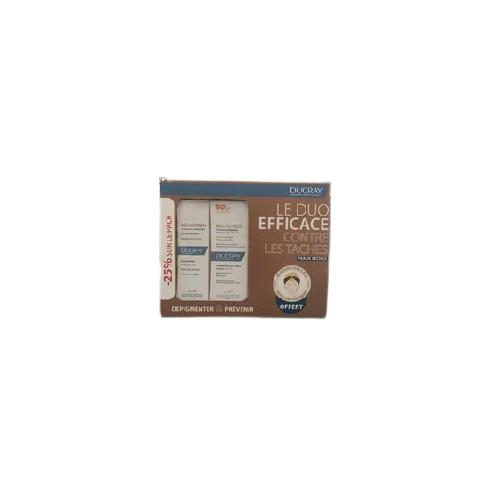 DUCRAY COFFRET MELASCREEN CONCENTRE ANTI TACHE + CREME PROTECTEUR SPF50+