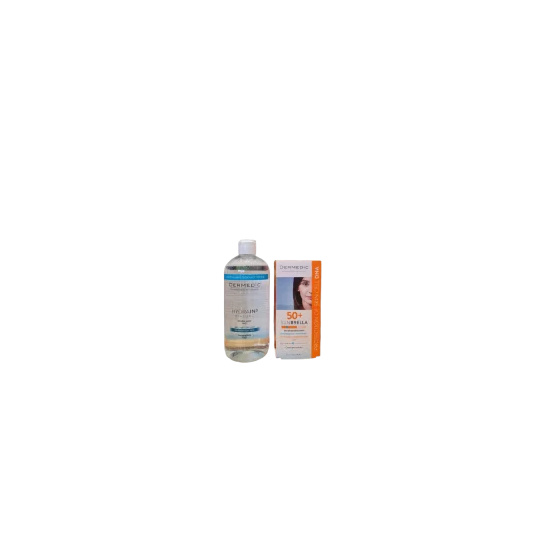 DERMEDIC SUNBRELLA PEAU MIXTE + DERMEDIC HYDRAIN3 EAU MICELLAIRE 500ML