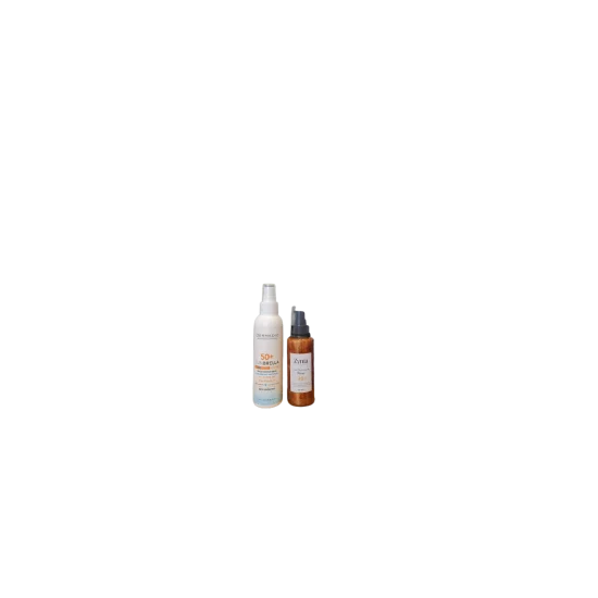 PACK DERMEDIC LAIT SPRAY SPF50+ ADULTE + ZYNIA HUILE BRONZANTE PAILLETEE