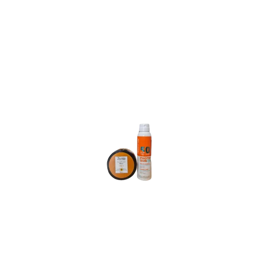 PACK DERMACARE BRUME SPF50+ ZYNIA BAUME BRONZANTE PAILLETEE