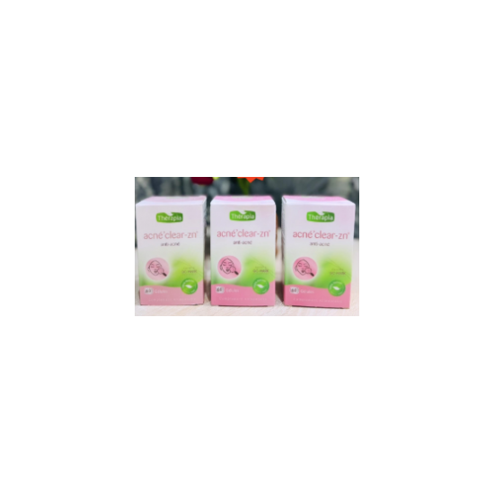 THERAPIA PACK DE 3 BOITES ACNE CLEAR-ZN COMPLEMENTS ALIMENTAIRES ANTI ACNE