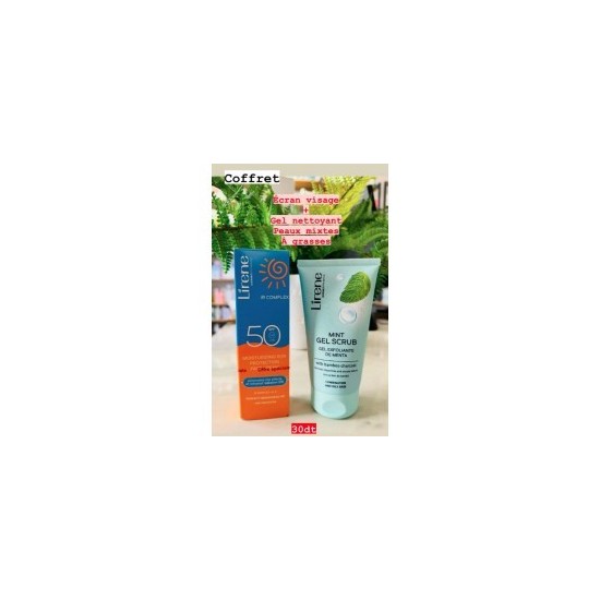 ECRAN VISAGE + GEL NETTOYANT PEAUX MIXTES A GRASSES