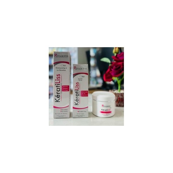 COFFRET RIVADERM KERATILISS SHAMPOING 200ML+ SERUM 50ML+ MASQUES 150ML