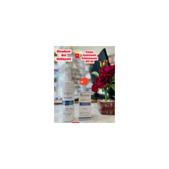 COFFRET RIVADERM MOUSSE NETTOYANTE + CREME HYDRATENTE