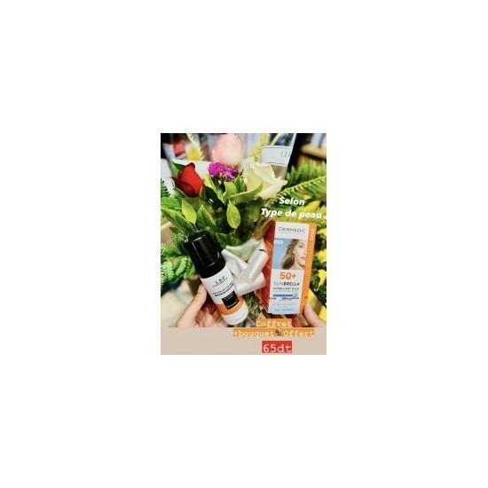 MOUSSE NETTOYANTE LRP + DERMEDIC SUNBRELLA FLUIDE SPF50+ & BOUQUET OFFERT