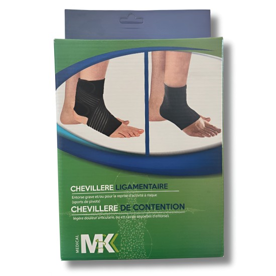 MK Chevillère ligamentaire de contention Noir