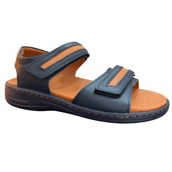 STILIGHT SANDALES ORTHOPEDIQUES MARRONS ET BLEUS POUR HOMME