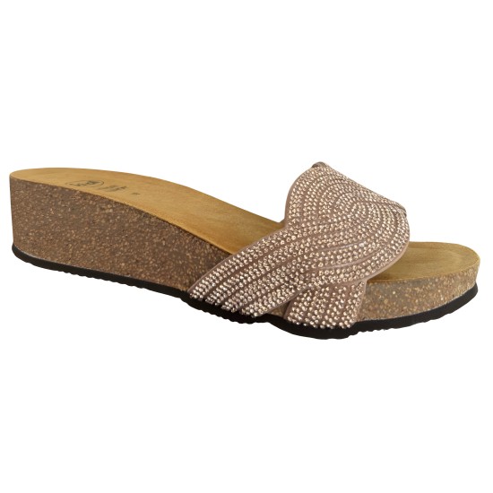 SCHOLL CLAQUETTES ORTHOPEDIQUES ROSES POUR FEMME