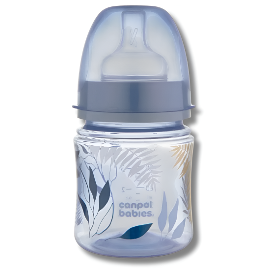 CANPOL BABIES BIBERON ANTICOLIQUE COL LARGE +0MOIS 120ML GOLD-35/239-BLU